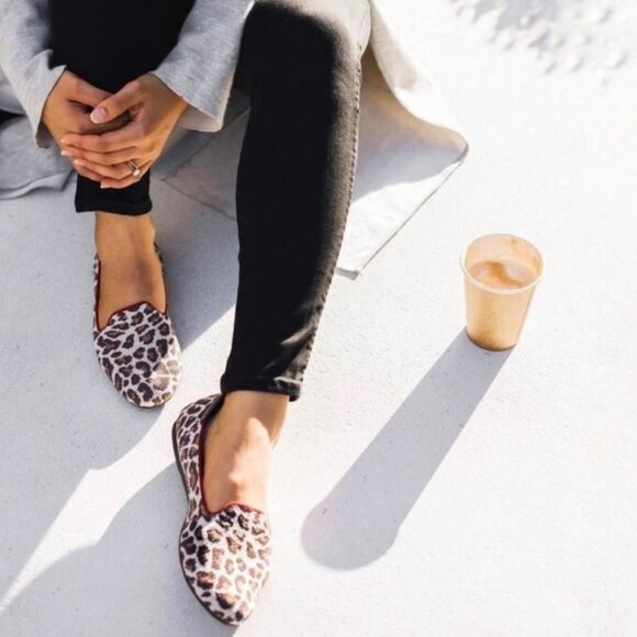 Rothy's The Loafer in the Mocha Spot Leopard Print Size 8.5 - Picture 3 of 13